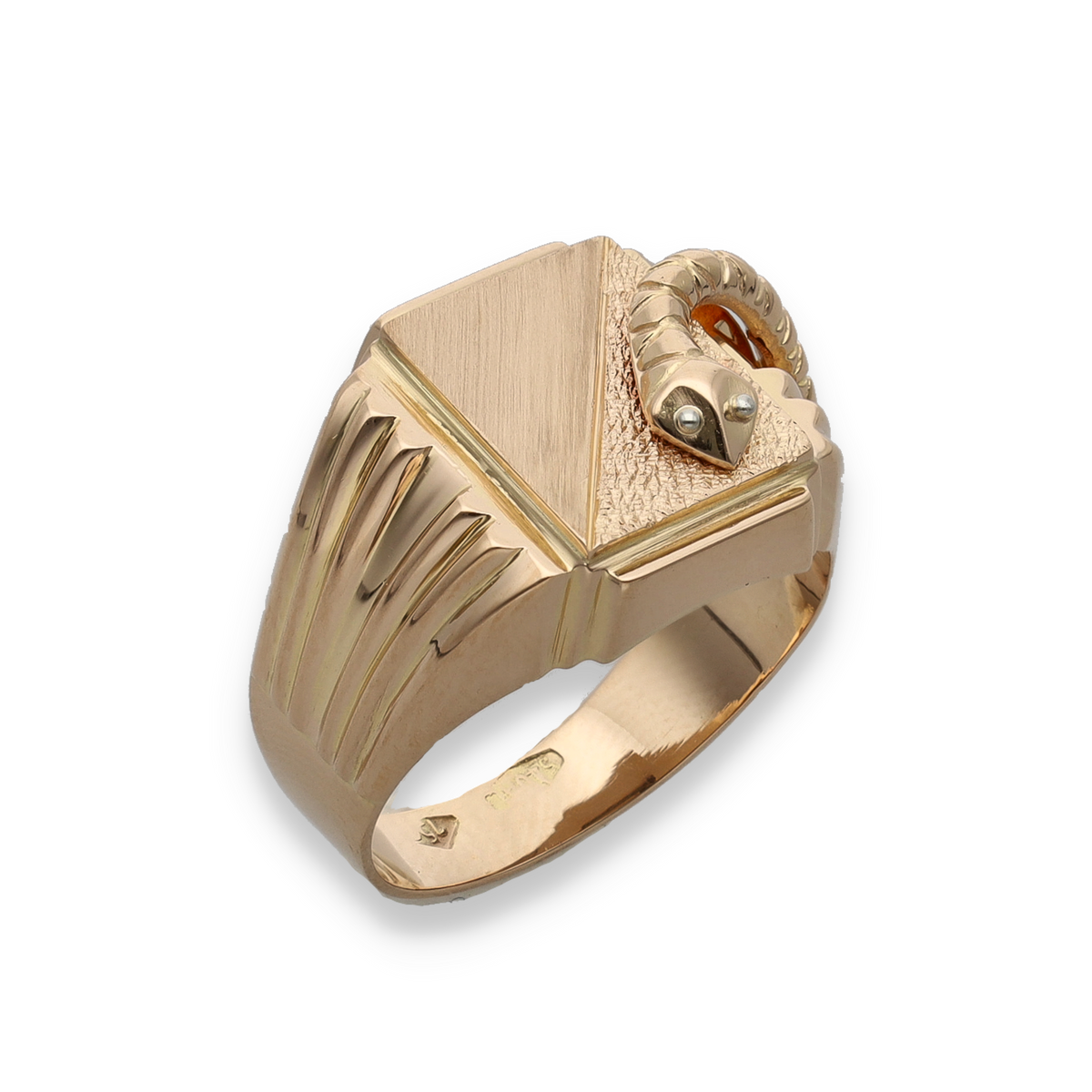 Anello Uomo In Argento 925 Con Moissanite 3 Carati - Rosa E Placcato Oro Bianco, Regalo Personalizzabile