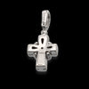 Croce Chimento in oro bianco 18 kt e diamanti