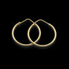 Orecchini cerchi sottili in oro giallo 18kt
