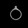 Anello solitario in oro bianco 18kt e diamante