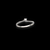 Anello solitario in oro bianco 18kt e diamante