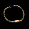 Bracciale in oro giallo 18kt con piastra
