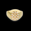 Anello Chevalier in oro giallo e diamanti