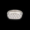 Anello Chevalier in oro bianco e diamanti