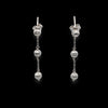 Orecchini pendenti in oro bianco 18kt