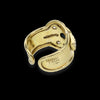 Anello fascione in oro giallo 18kt con pietre firmato Francesco Negri