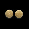 Orecchini sfera satinata da lobo in oro giallo 18kt
