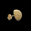 Orecchini sfera satinata da lobo in oro giallo 18kt