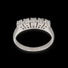 Anello Riviera in oro bianco 18kt a 5 diamanti