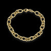 Bracciale da donna in oro giallo 18kt con maglia ad anelli