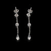 Orecchini in oro bianco 18kt con cuspidi pendenti