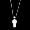 Collana in oro bianco 18kt con croce Criso