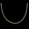 Catena Cerini da uomo tubolare in oro bianco e rossa 18kt