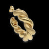 Orecchini cerchio torcono in elettroformatura oro giallo 18kt
