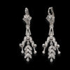 Orecchini vintage in oro bianco 18kt e diamanti