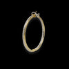 Orecchini a cerchio in oro giallo 18kt e diamanti