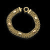 Bracciale fascia larga lavorata con cuspidi