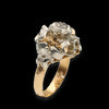Anello vintage anni '50 in oro rosa e bianco