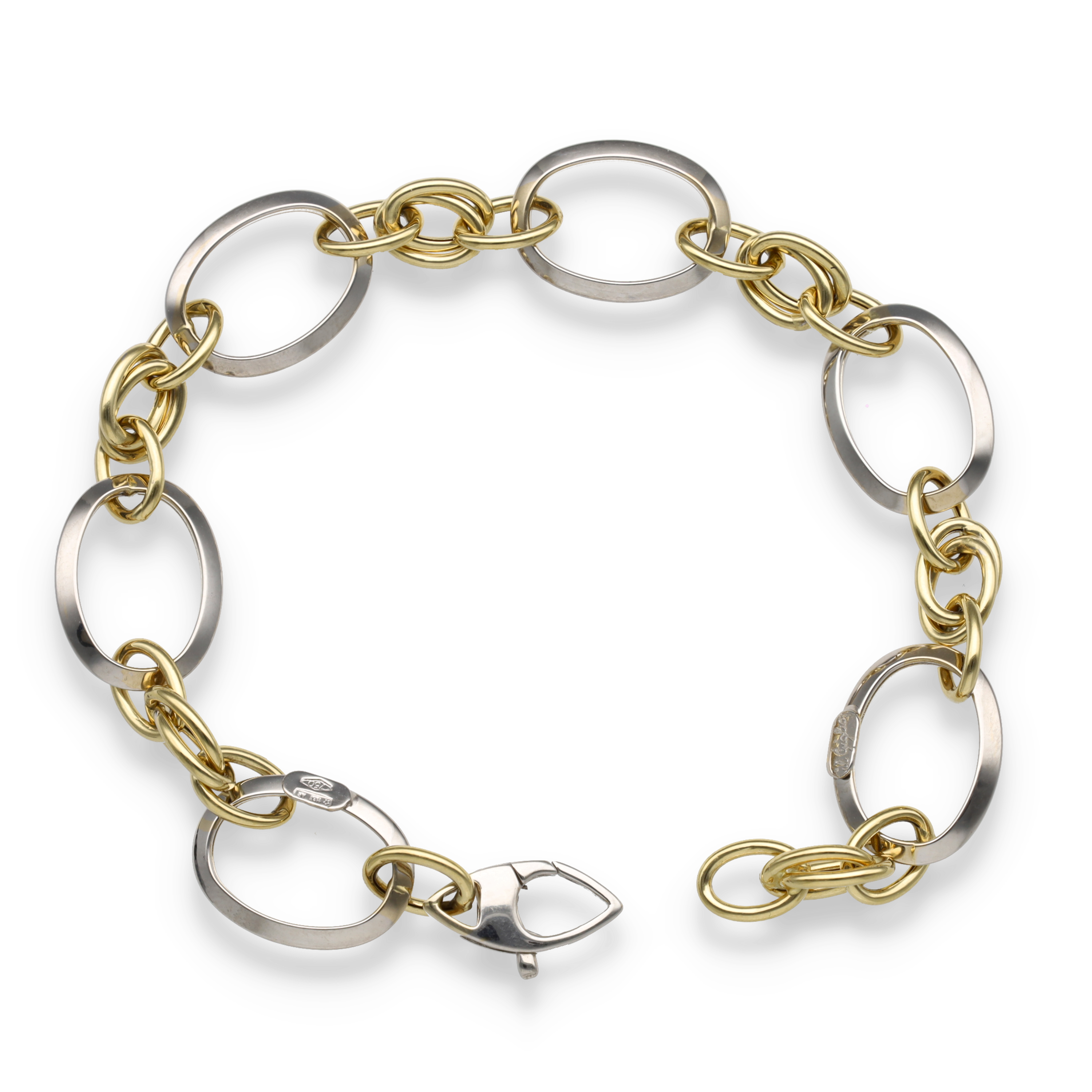 Bracciale Organico JEWELS BY LEONARDO Clip&Mix - Acciaio Inossidabile, Maglie Ovali, Unica Misura