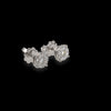 Orecchini punti luce oro bianco e diamanti