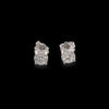 Orecchini punti luce oro bianco e diamanti
