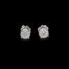 Orecchini punti luce oro bianco e diamanti