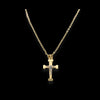 Catena con crocifisso in oro giallo 18kt