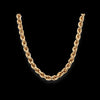 Catena doppia in oro giallo 18kt a maglia fune