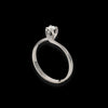 Anello contrariè oro bianco e diamante