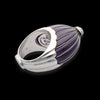 Anello Moonlight in oro bianco 18k vetro di murano e diamanti