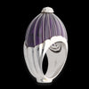 Anello Moonlight in oro bianco 18k vetro di murano e diamanti