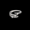 Anello in oro bianco 18kt e diamanti+