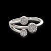 Anello Trilogy Yukiko in oro bianco e diamanti