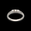 Anello Trilogy in oro bianco 18kt e diamanti