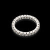 Anello Veretta in oro bianco e diamanti