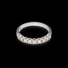 Anello Riviera in oro bianco e 9 diamanti