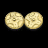 Orecchini medaglione in oro giallo 18kt