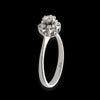 Anello a forma di fiore in oro e diamanti