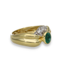 Anello ReCarlo oro giallo 18kt smeraldo e diamanti