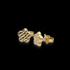 Orecchini da bimba in oro giallo 18kt a forma di fiore
