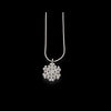Catena in oro bianco 18kt con pendente fiocco di neve di diamanti