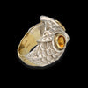 Anello De' Nobili in oro, argento e citrino