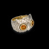 Anello De' Nobili in oro, argento e citrino