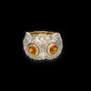 Anello De' Nobili in oro, argento e citrino