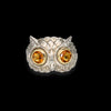 Anello De' Nobili in oro, argento e citrino
