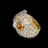Anello De' Nobili in oro, argento e citrino
