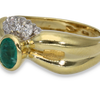 Anello ReCarlo oro giallo 18kt smeraldo e diamanti